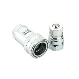 Raccord hydraulique à déconnexion rapide QRC mâle ISO 7241 A, haute pression, en acier au carbone, pour équipement industriel - Product Image 2