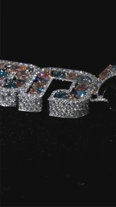 Colgante de Letra Inicial Personalizado, Colgante de Letra Completamente Cubierto de Diamantes, Joyería Hip Hop para Raperos, Colgante de Moissanita, Colgante de Plata 925 - Product Image 2