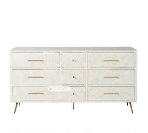 ILAHI's Bone Inlay <b>Drawer</b> Modern Design Agate Detailing <b>Storage</b> Portable Home Furniture - Product Image 1