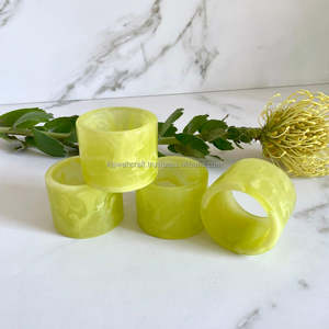 Anneaux de serviette en résine européenne de qualité supérieure avec un design moderne et un style luxueux, en stock pour les décorations de fête, couleur et taille personnalisées - Product Image 4
