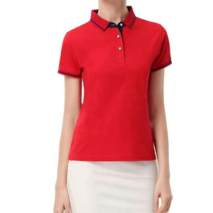 Star Figure Enterprises OEM ODM Camiseta de Golf para Mujer, Poliéster/Algodón, Manga Corta, Logotipo Bordado en la Parte Delantera, Estilo Casual - Product Image 1