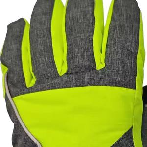 Guantes de Invierno Cálidos de Cuero para Esquí y Snowboard, Transpirables, Cómodos, Impermeables, Aislantes, con Dedos Completos, Correa de Muñeca Ajustable con Gancho y Bucle - Product Image 5