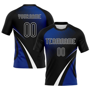Wholesale Direct Industry Best Selling Custom Graffiti Pattern Royal-<b>Old</b> Gold Scratch Sublimation Volleyball Uniform Jersey - Product Image 2