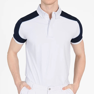 Camiseta Deportiva Elástica en 4 Direcciones para Hombre, Ropa de Equitación, Fabricada con Spandex y Nailon, Camiseta Polo - Product Image 6