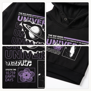 Sudadera con Capucha Negra para Hombre, Personalizada con Estampado, 100% Algodón, Casual, Corte Regular, Transpirable, con Logotipo Tejido en la Parte Delantera - Product Image 6