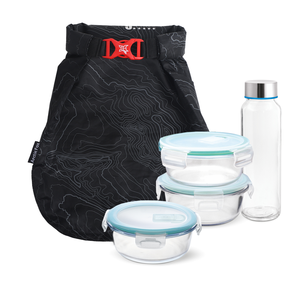 Sac à déjeuner isotherme Arctic Fox pour pique-nique et rangement alimentaire extérieur - Portable en polyester avec doublure PEVA, fermeture éclair, style tendance - Product Image 1