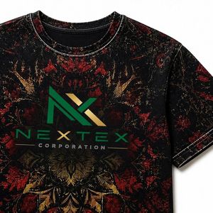 T-shirt surdimensionné personnalisé pour homme, imprimé floral mandala, décontracté, style hip-hop, streetwear, respirant, en coton, vêtement graphique, haut - Product Image 6