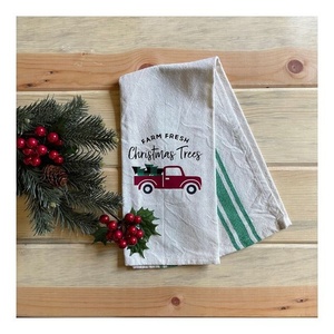 Chiffons de nettoyage de vaisselle en coton gaufré imprimés numériquement, écologiques, personnalisables, de marque indienne, 40x60cm, serviettes de cuisine - Product Image 2