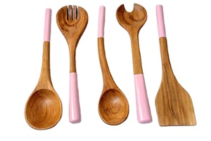 Cuillère en bois avec manche imprimé, ustensiles personnalisés pour la salle à manger, logo personnalisé imprimé, écologique, taille 10 pouces pour la maison et la cuisine - Product Image 4