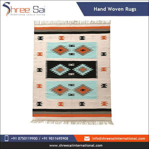 100% coton brodé à la main Design moderne motif géométrique tapis et ensembles vente chaude pour salon et chambres à coucher - Product Image 2