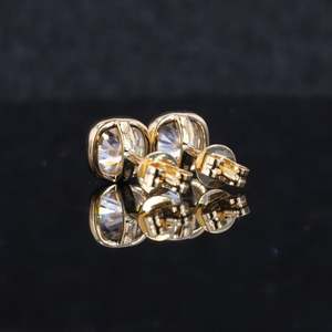 Pendientes de Diamantes Cultivados en Laboratorio con Corte Cojín en Oro, Oro Rosa, Oro Blanco o Plata VVS VS D E F para Mujer - Product Image 5
