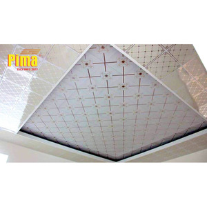 Dalles de plafond pour sous-sol de style asiatique 2x4 finies - 100% étanches, anti-affaissement, en vinyle, remplacement pour Armstrong USG - Product Image 6