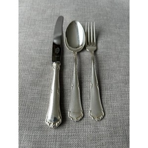 Classic Silver Flatware Set <b>Knife</b> Spoon Fork High Mirror Polish Dishwasher <b>Safe</b> Metal Handle Wedding Cutlery - Product Image 3