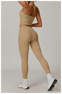 Ensemble de yoga et fitness taille haute YanRuo pour femme – Vêtements de sport respirants avec maintien dorsal pour la course à pied, grandes tailles, effet push-up fessier - Product Image 5