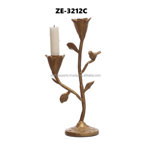 Candelabro Cuadrado de Hierro Moderno Hecho a Mano para Decoración Navideña del Hogar, Decoración Colorida para Comedor, Hecho en India por Zahid Exports - Product Image 1