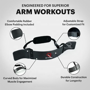 Custom Aluminum Arm Blaster for Biceps Triceps <b>Dumbbells</b> Barbells Curls Muscle Bicep Isolator for Big Arms Bodybuilding - Product Image 4