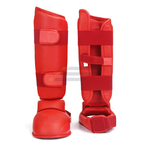 Protège-tibias légers et durables en cuir pour entraînement MMA – Équipement de protection pour arts martiaux et boxe – Offre spéciale - Product Image 3
