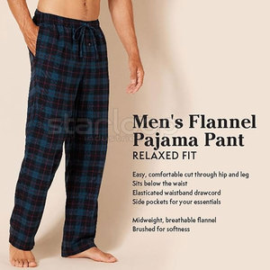 Pyjamas de nuit pour hommes, coupe slim, tendance, confortables, vente en gros, pour un usage décontracté - Product Image 2