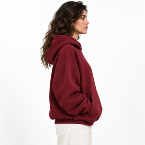 Sudadera con capucha extragrande de algodón para mujer, con material transpirable, tacto suave y ajuste holgado para actividades casuales diarias y cómodas. - Product Image 2