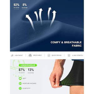 Shorts de sport en matière douce, coupe décontractée, aération par fentes latérales, espace central spacieux - Product Image 5
