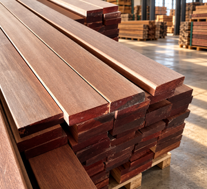Bois de Meranti Nemesu Rouge Foncé Premium pour Moulures et Usages Structurels, Faible Teneur en Graisse, Industries du Bois (WMDRMN) Malaisie, Grand Format - Product Image 1