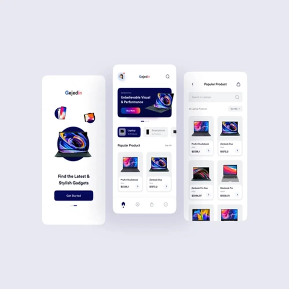 Online mobile store - Mobile shopping application on the go | Mobile store App Template for iOS/Android React Native