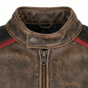 Chaqueta de Motociclista de Cuero Genuino para Hombre de la Mejor Calidad, Nueva Colección de Invierno, Chaquetas de Motocicleta con Protecciones Desmontables Personalizadas - Product Image 4