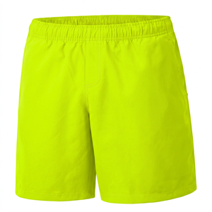 Pantalones Cortos Casuales para Hombre, Color Azul Marino Sólido, 100% Poliéster Ecológico, Estilo Urbano, Cintura Elástica, Tejido, Secado Rápido - Product Image 5