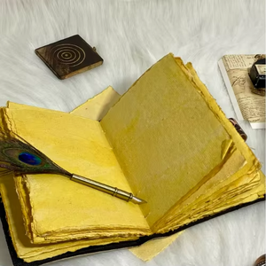 Carnets en cuir à motif crâne, reliés thermiquement et cousus à la main pour une durabilité accrue, idéaux pour offrir en cadeau - Product Image 5