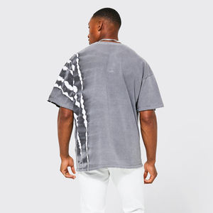 Camiseta Ringer Oversize 100% Algodón para Hombre, con Logo Personalizado, Color Liso, Manga Corta, Estilo Urbano, Venta al por Mayor Directa de Fábrica - Product Image 2