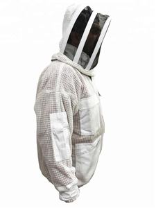 High Quality 3 Layer Ventilated Comfortable Beekeepers Safety <b>Jacket</b> Protective Design in <b>White</b> Color Unisex - Product Image 4