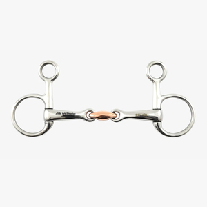 Apto Enterprises - Bocado de caballo de acero inoxidable con anillo suelto y boquilla de cobre de 5.5in/14CM - Product Image 3