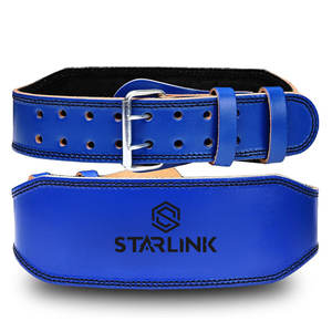 เข็มขัดยกน้ำหนักคุณภาพสูง โลโก้สั่งทำได้ รองรับหลัง สำหรับฟิตเนส เพาะกาย หนังวัวแท้ - Product Image 1