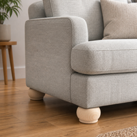 Pieds de meubles en bois, forme ronde, design moderne, installation facile pour table de cuisine, pied de canapé en bois massif