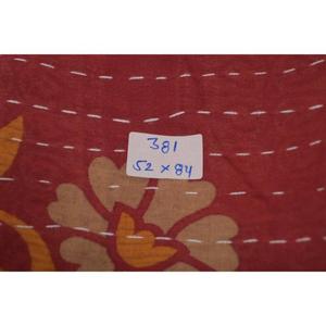 Indian Cotton Kantha Gudri Bedspread <b>Handmade</b> Vintage Reversible <b>Quilt</b> Throw for Bedroom Decor - Product Image 6