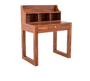 Modern Wooden Laptop <b>Desk</b> for Students | Space Saving Study <b>Table</b> with Bookshelf | B2B Wholesale India - Product Image 5