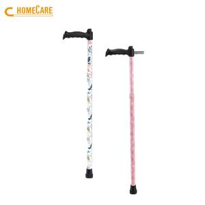 Taïwan a conçu des modèles personnalisés d'OEM d'alliage d'aluminium un bâton de marche réglable de bouton poussoir pour des personnes âgées - Product Image 6