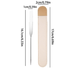 Espátula de Acero Inoxidable Alemán de Grado A+ con un Solo Extremo, Acabado Pulido, Herramienta de Belleza para Mezclar Maquillaje Facial para Artistas - Product Image 4