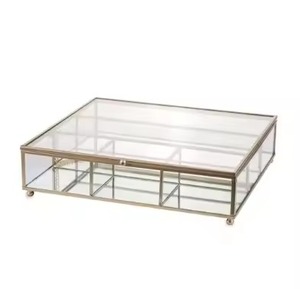 Exclusive Metal Jewelry Organizer <b>Box</b> for Rings <b>Earrings</b> Necklace Storage Home Use - Product Image 1