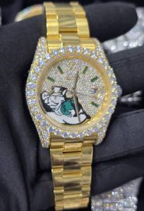 Montres de luxe automatiques Hip Hop avec diamants VVS1, montre Moissanite Iced Out pour hommes avec boîte - Product Image 3