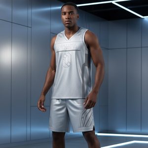 Ensemble de maillots de basket-ball à prix avantageux, impression par sublimation complète, livraison rapide, kit d'entraînement de basket-ball pour hommes en été - Product Image 6