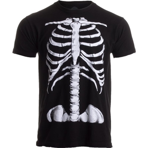 Caja torácica de esqueleto |   Camiseta unisex con estampado jumbo para disfraz de Halloween, para adultos - Product Image 1