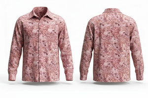 เดรสผ้าฝ้ายเนื้อนุ่มสำหรับผู้ชายเสื้อเชิ้ตแขนยาวพิมพ์ลายแบบกำหนดเองทันสมัยสินค้ามาใหม่ - Product Image 5