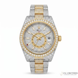Montre de luxe en moissanite pour hommes et femmes, style hip-hop glacé, montre-bracelet de créateur haut de gamme brillante - Product Image 1
