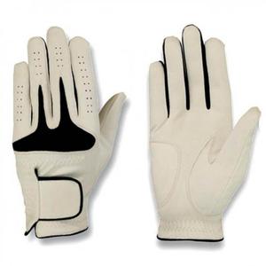 Guantes de golf para mano derecha, color blanco y azul marino, de cuero genuino, antideslizantes, con cierre de gancho y bucle, guantes deportivos unisex - Product Image 2