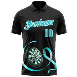 เสื้อโปโลชายพิมพ์ลายแบบ Dye Sublimation ผ้าแห้งเร็ว 100% โพลีเอสเตอร์ผสมสแปนเด็กซ์ - Product Image 4