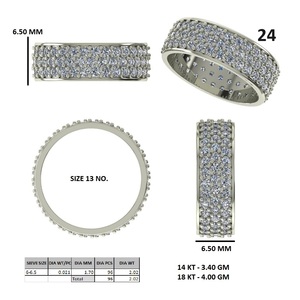 18K Gold Plated <b>Wedding</b> Band Wide <b>Cushion</b> Cut Pave <b>Ring</b> for Women Anniversary Jewelry - Product Image 6
