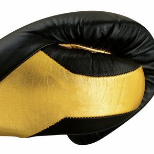 Guantes de boxeo de competición de cuero genuino personalizados de calidad superior cómodo entrenamiento de lucha equipo de artes marciales - Product Image 5