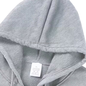 Sweat à capuche unisexe personnalisé 2026 en coton 100% avec fermeture éclair, sweat à capuche pour homme de haute qualité en molleton bouclette avec impression en relief 2026 - Product Image 3