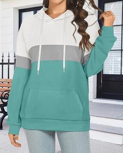 Ensemble sweat à capuche et pantalon de survêtement pour femme en molleton de coton blanc 500 g/m² respirant, personnalisé et de haute qualité avec impression en relief - Product Image 3